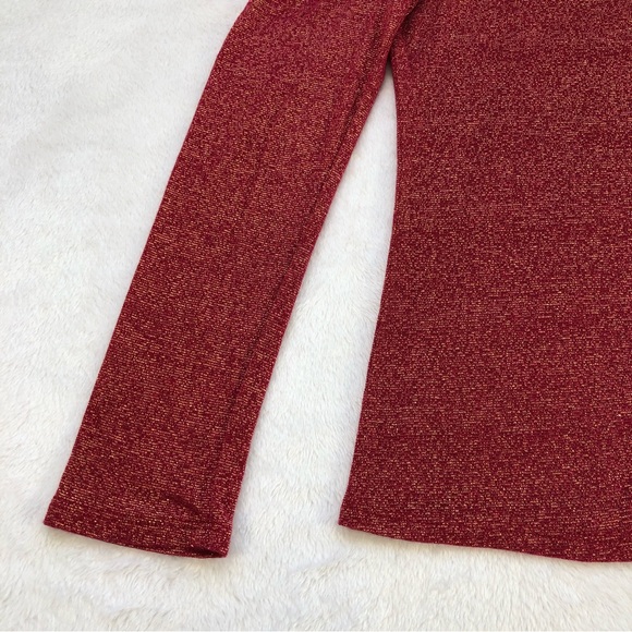 ✨Vintage✨ April, Puff Shoulder Sparkly Long Sleeve, Size S - Picture 7 of 13